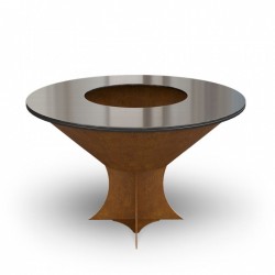 Мангал ТМ AHOS, OLYMPIC 1000 LOW - Специальное «ржавое» покрытие