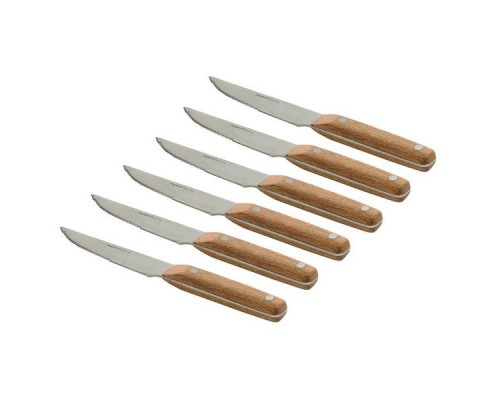 Набор ножей для стейка, 6 шт, з деревяной ручкой, 22 см BergHoff 4490307