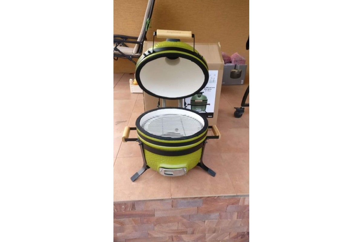 Средний керамический угольный гриль, зеленый BergHoff 8500275