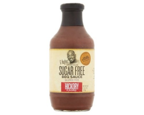 Барбекю соус G Hughes Smokehouse Sugar Free BBQ Sauce 500мл Hickory (Гікорі, горіховий)