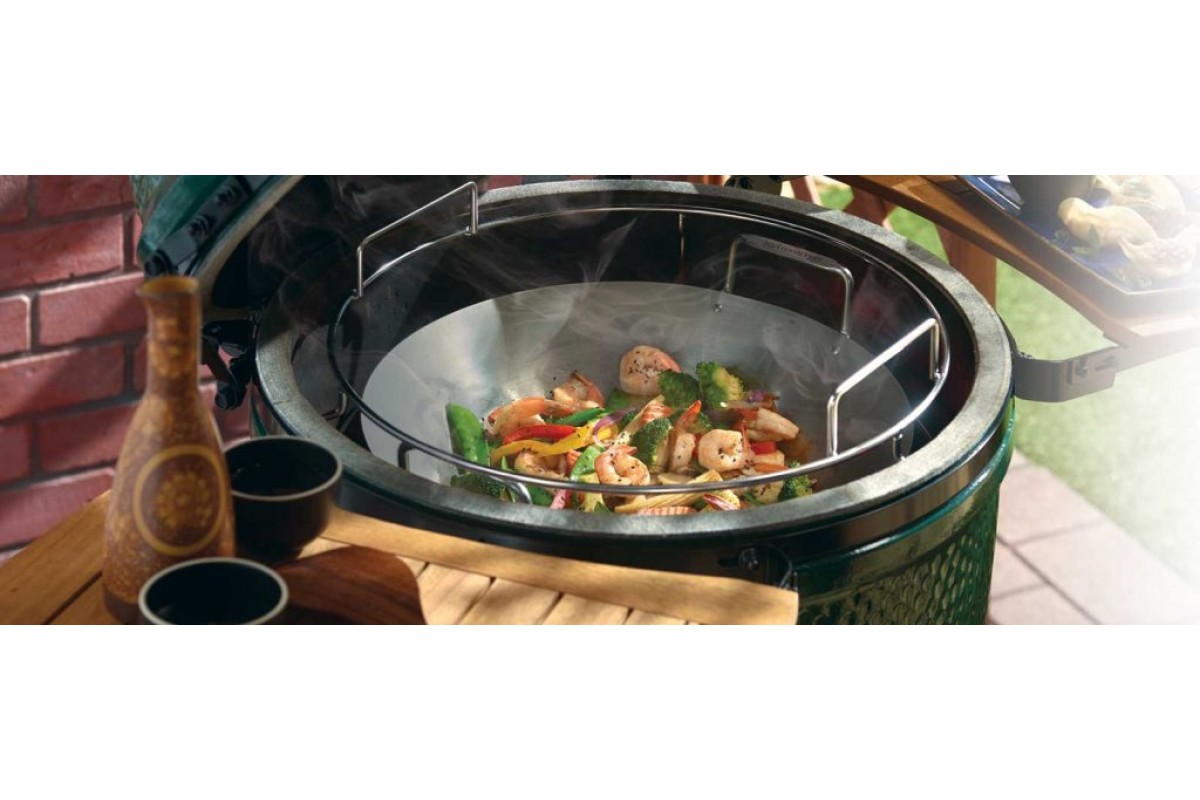 Вок сталевий 43см Carbon Steel Wok Big Green Egg 120779