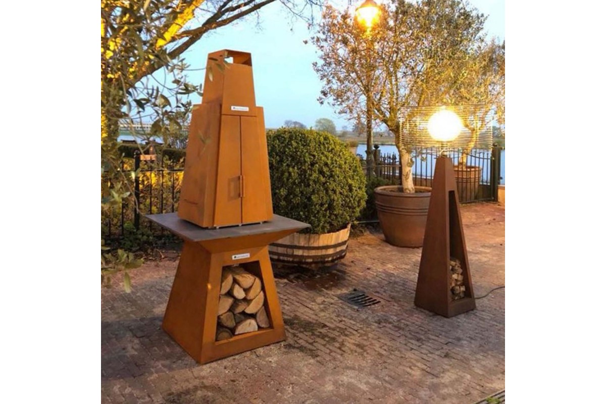 Коптильня Quan, коричневая QN94206