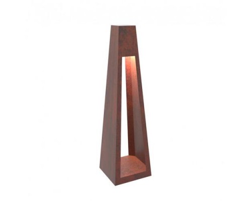 Ліхтар тумба із зовнішнім освітленням Quan, високий, коричневий QN94510