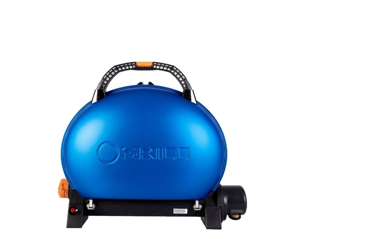Портативный переносной газовый гриль O-GRILL 500, синий