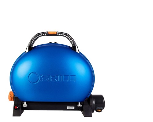 Портативный переносной газовый гриль O-GRILL 500, синий