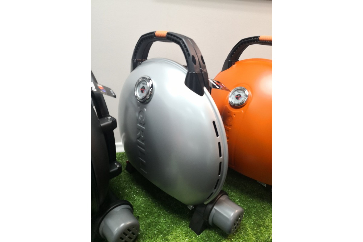 Портативний переносний газовий гриль O-GRILL 600T, срібло