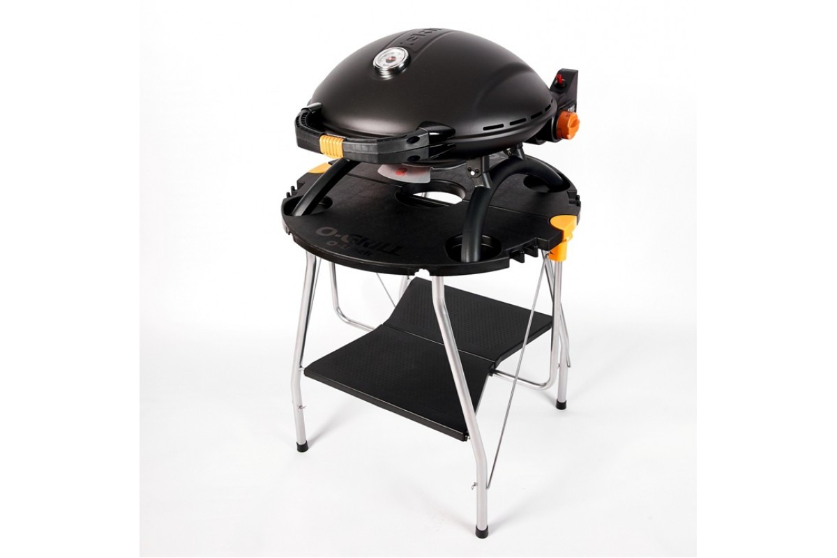 Портативний переносний газовий гриль O-GRILL 900, чорний