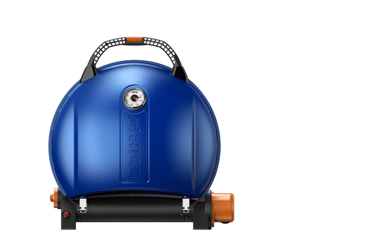 Портативний переносний газовий гриль O-GRILL 900, синій