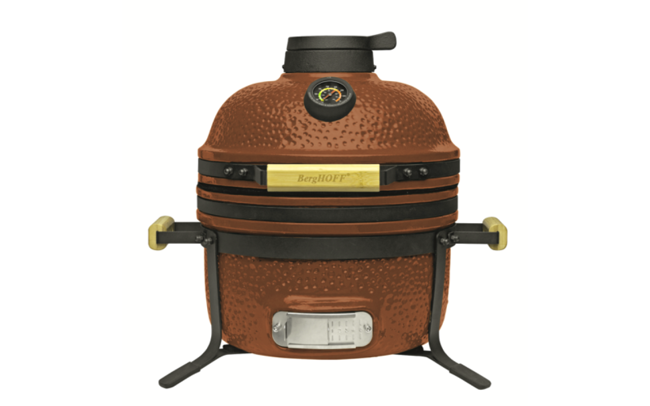 Средний керамический угольный гриль BergHoff темно оранжевый 8500892