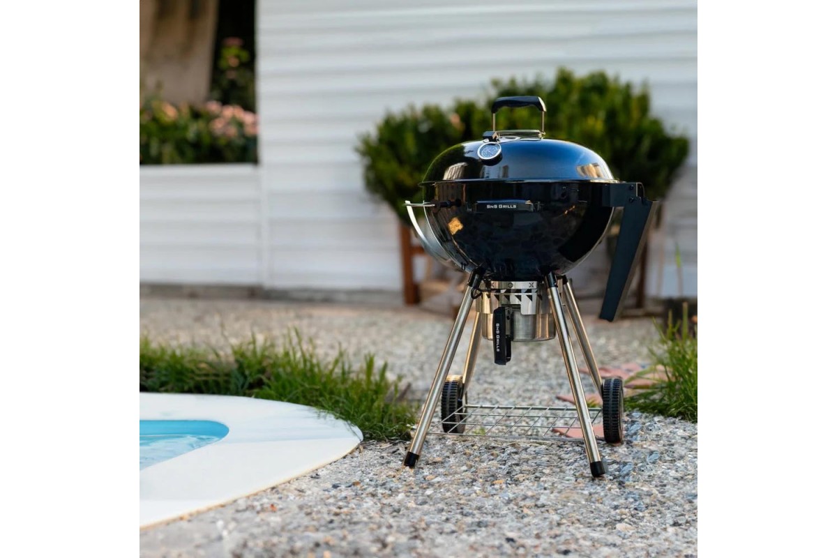 Угольный гриль Slow and Sear Original Kettle Grill 57 см + корзина Deluxe SNS-KET-1