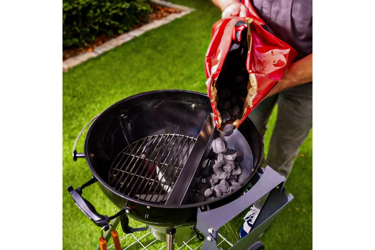 Угольный гриль Slow and Sear Original Kettle Grill 57 см + корзина Deluxe SNS-KET-1