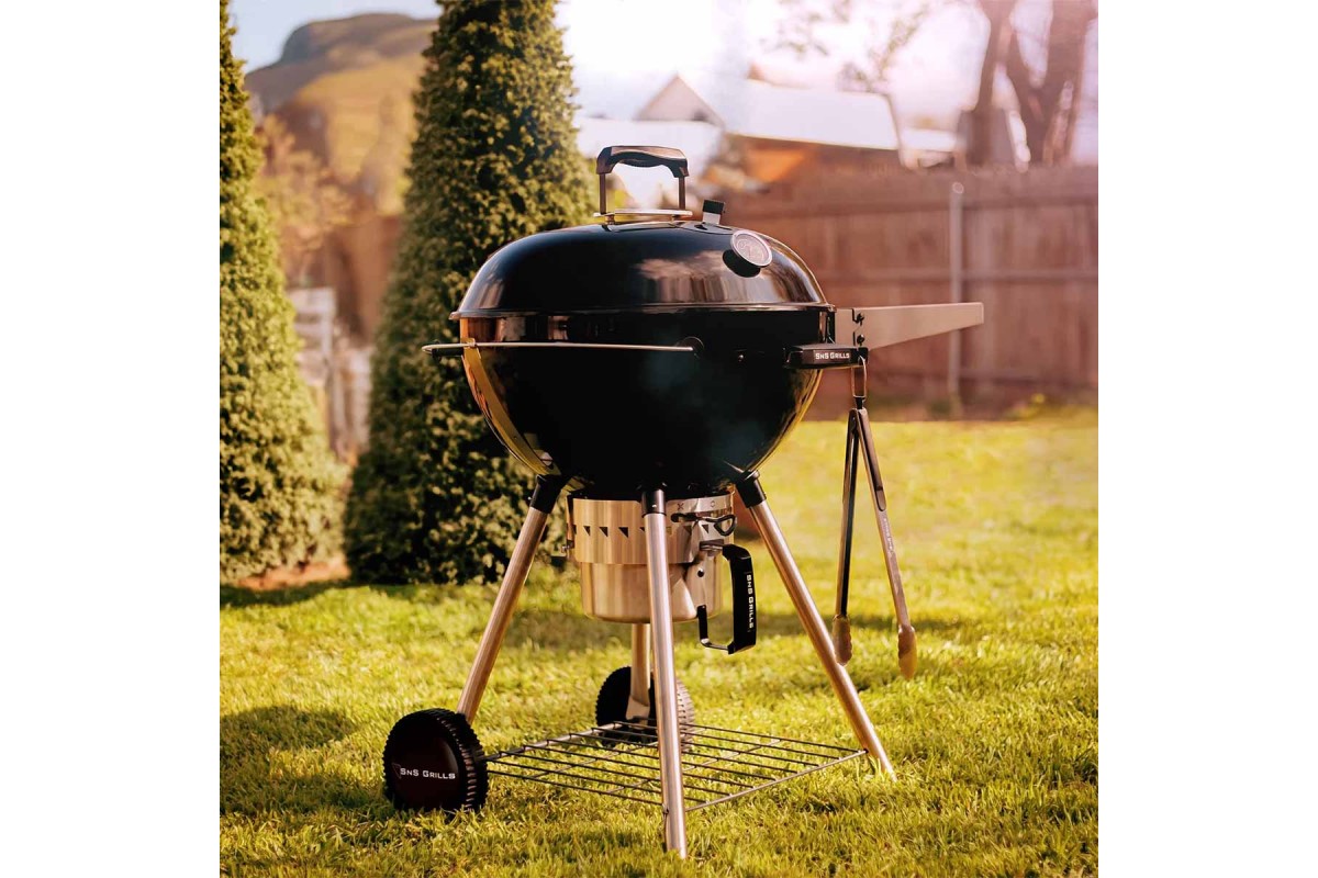 Угольный гриль Slow and Sear Original Kettle Grill 57 см + корзина Deluxe SNS-KET-1