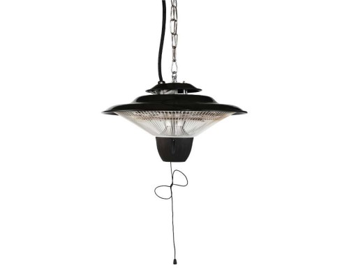 Электрический инфракрасный подвесной обогреватель GRILLI 1500w, черный 42см