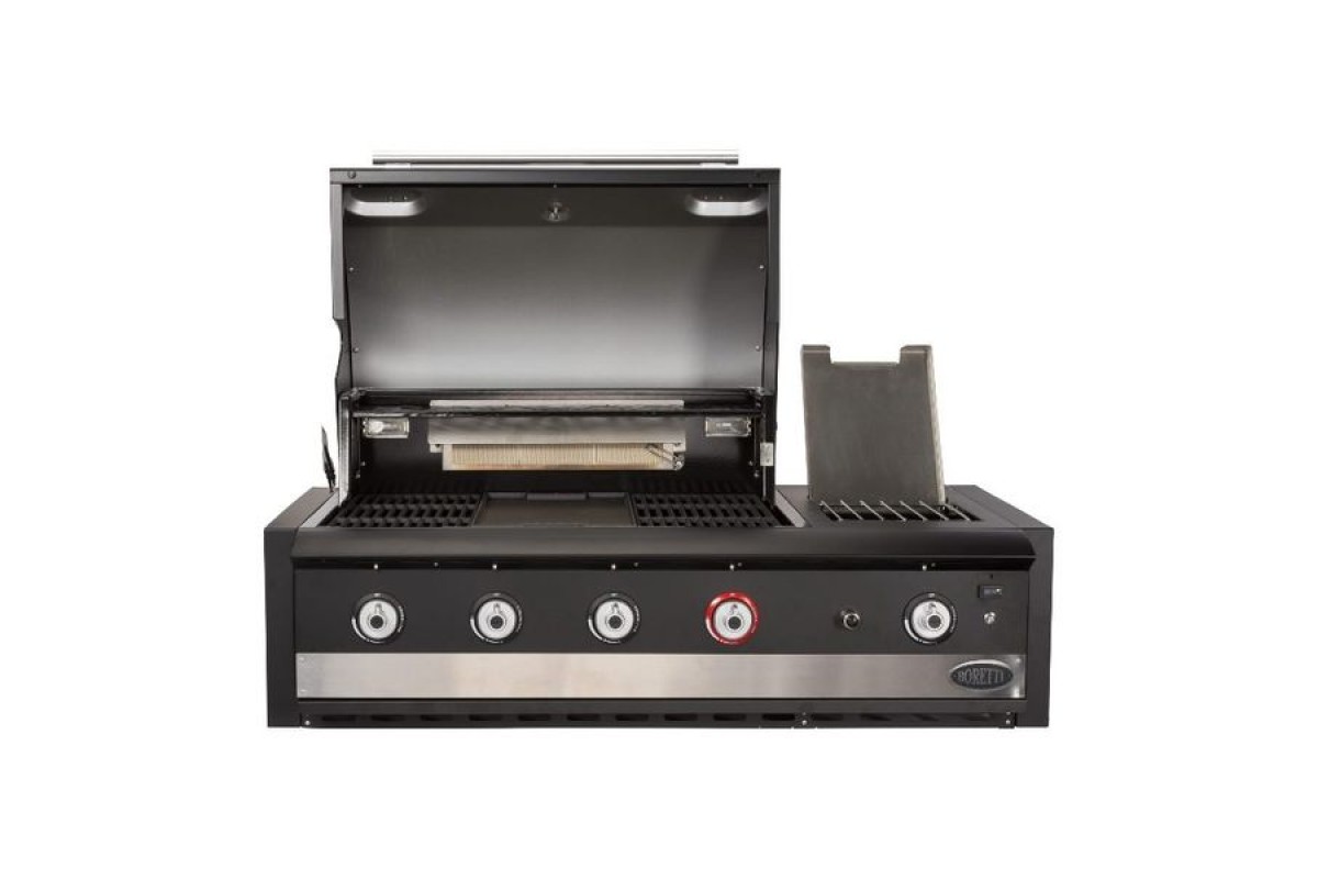 Встраиваемный Комбинированный (газ + уголь) газовоугольный гриль Boretti Ibrido TOP