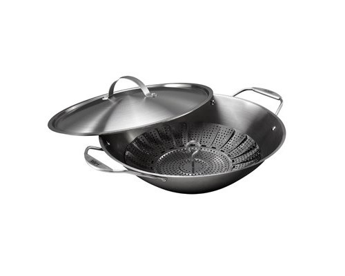 Вок со вставкой пароваркой Weber Crafted 7684