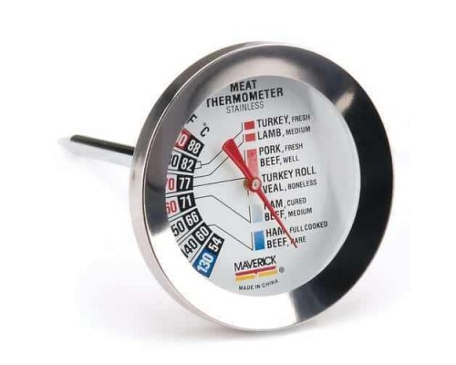 Металлический стрелочный термометр большой Maverick RT-01