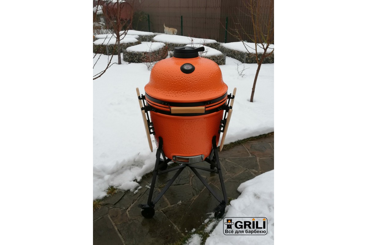 Большой керамический угольный гриль, оранжевый BergHOFF 2415702