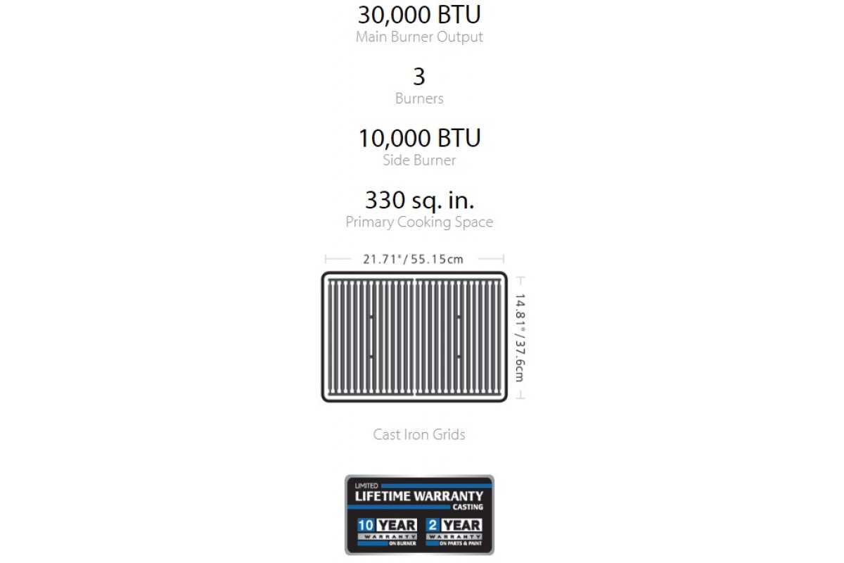 Газовый гриль Monarch 340 Broil King 834263