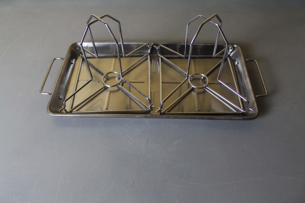 Стойка с поддоном для 2 куриц Grill Pro 41442