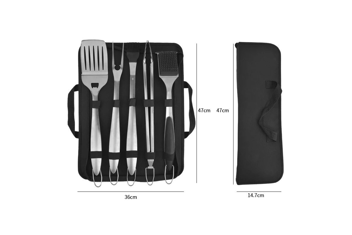 Набор для барбекю 6 предметов нержавеющая сталь GRILLI 700798