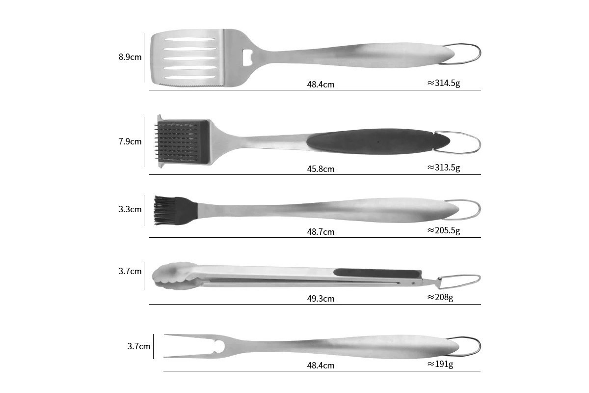 Набор для барбекю 6 предметов нержавеющая сталь GRILLI 700798
