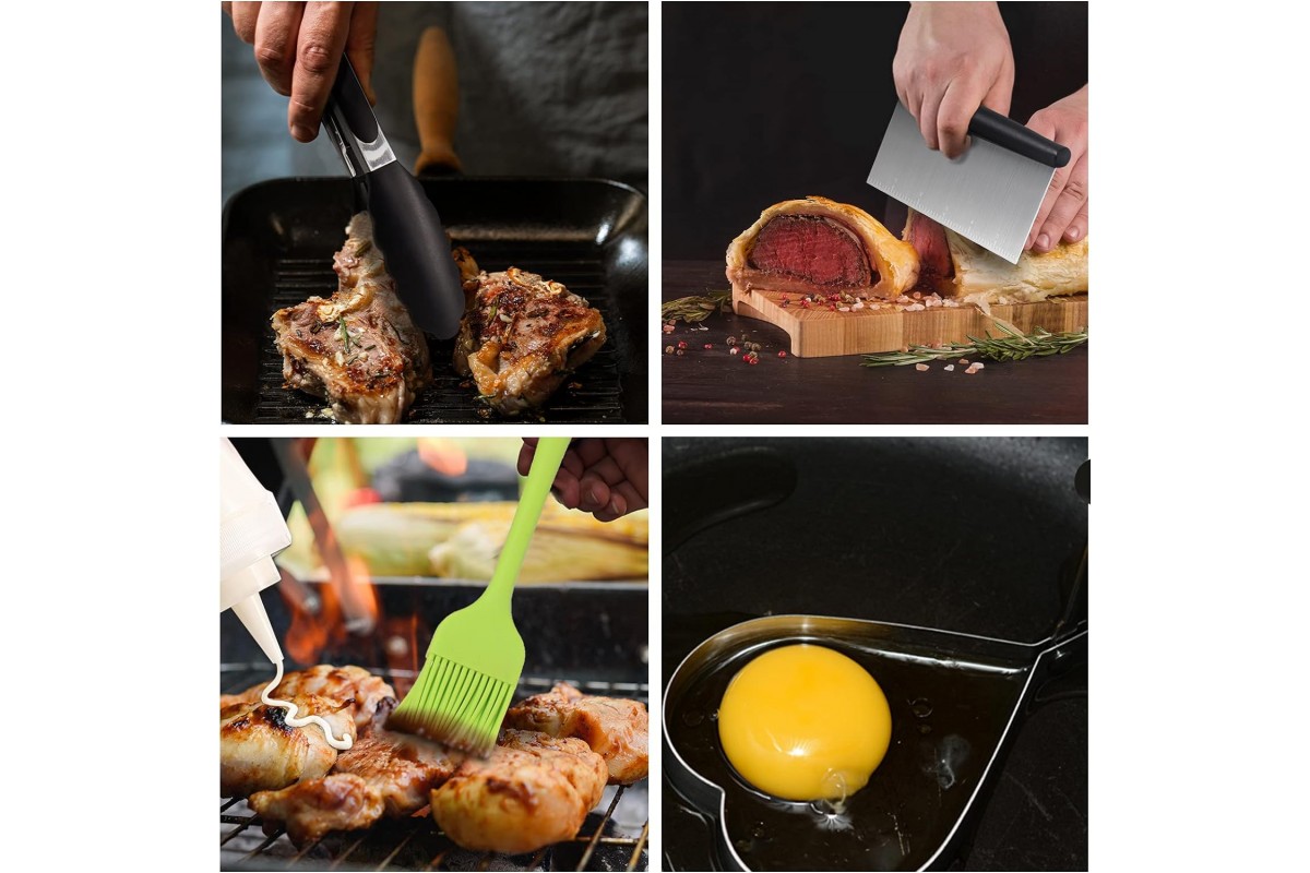 Набор для барбекю 15 предметов из нержавеющей стали All in One GRILLI 777115