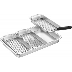 Набор противней с ручкой 5в1 нержавеющая сталь GRILLI 777119