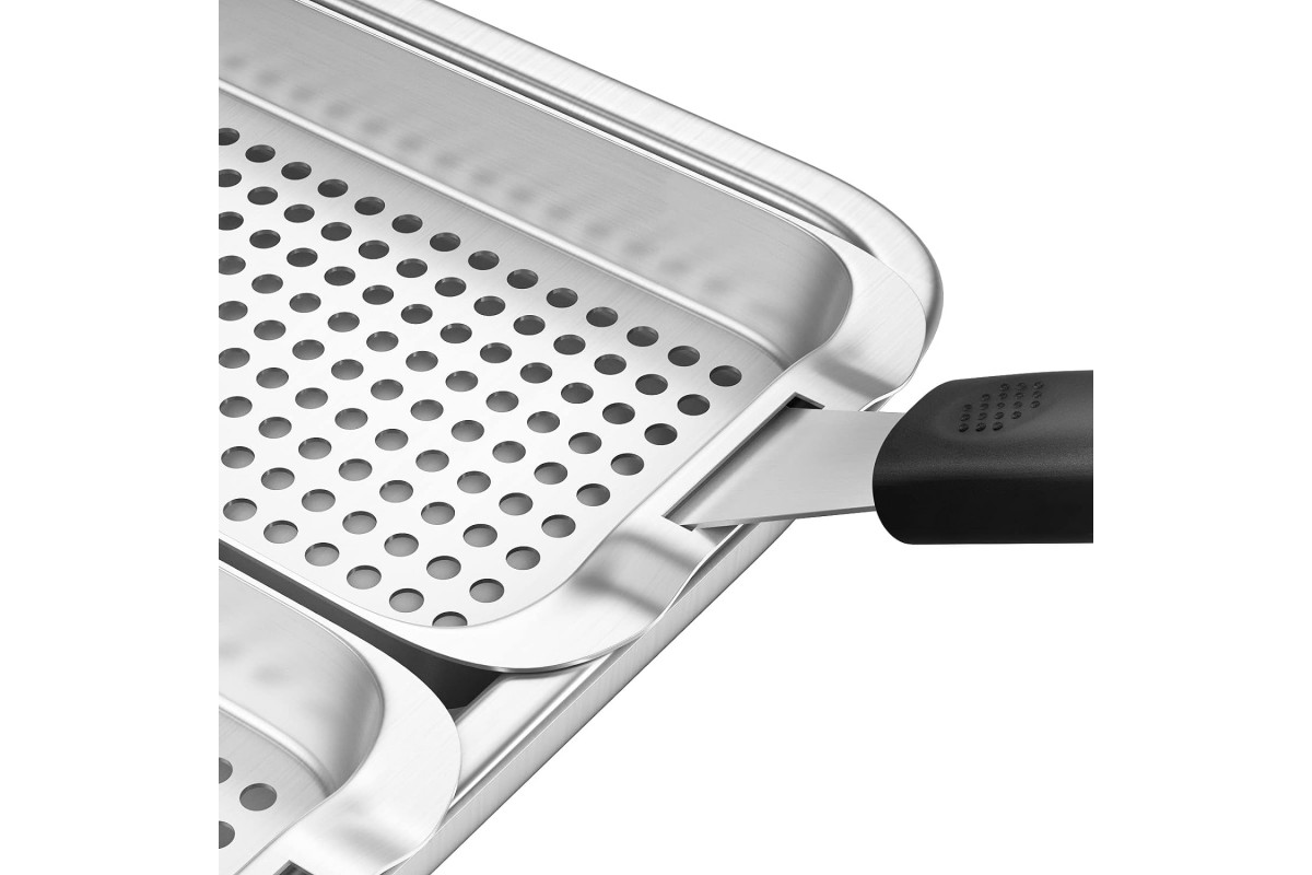 Набор противней с ручкой 5в1 нержавеющая сталь GRILLI 777119