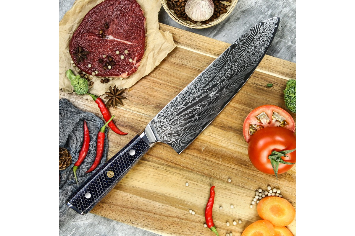 Професійний ніж шеф кухаря 20,5 см із дамаської сталі GRILLI 777141