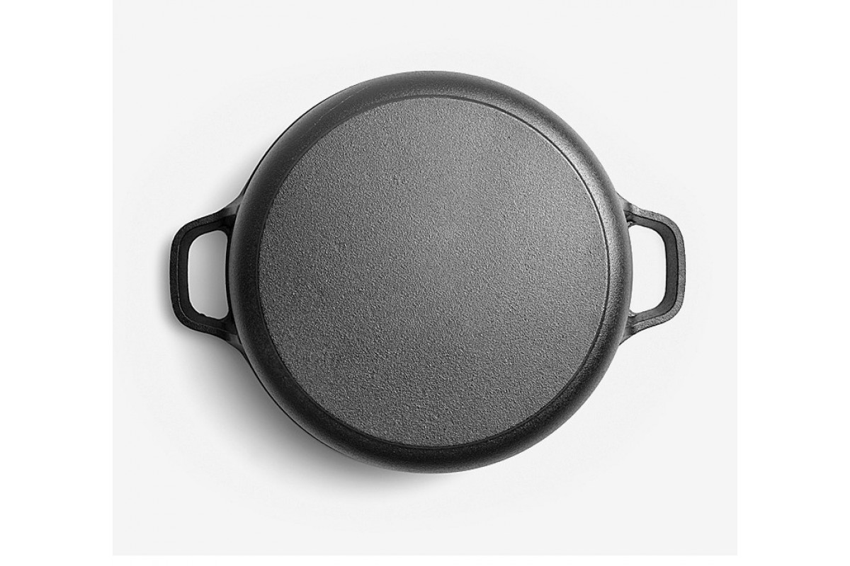 Чавунна сковорода з скляною кришкою Ø35 см GRILLI 777192