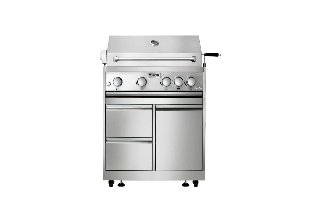 Уличная кухня-барбекю с газовым грилем Kapitan и мойкой GRILLI 777437