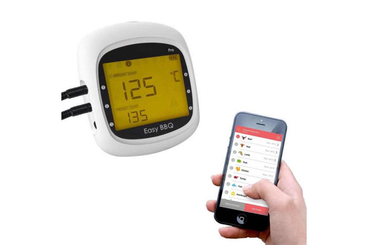Выносной Bluetooth термометр EasyBBQ Pro3 