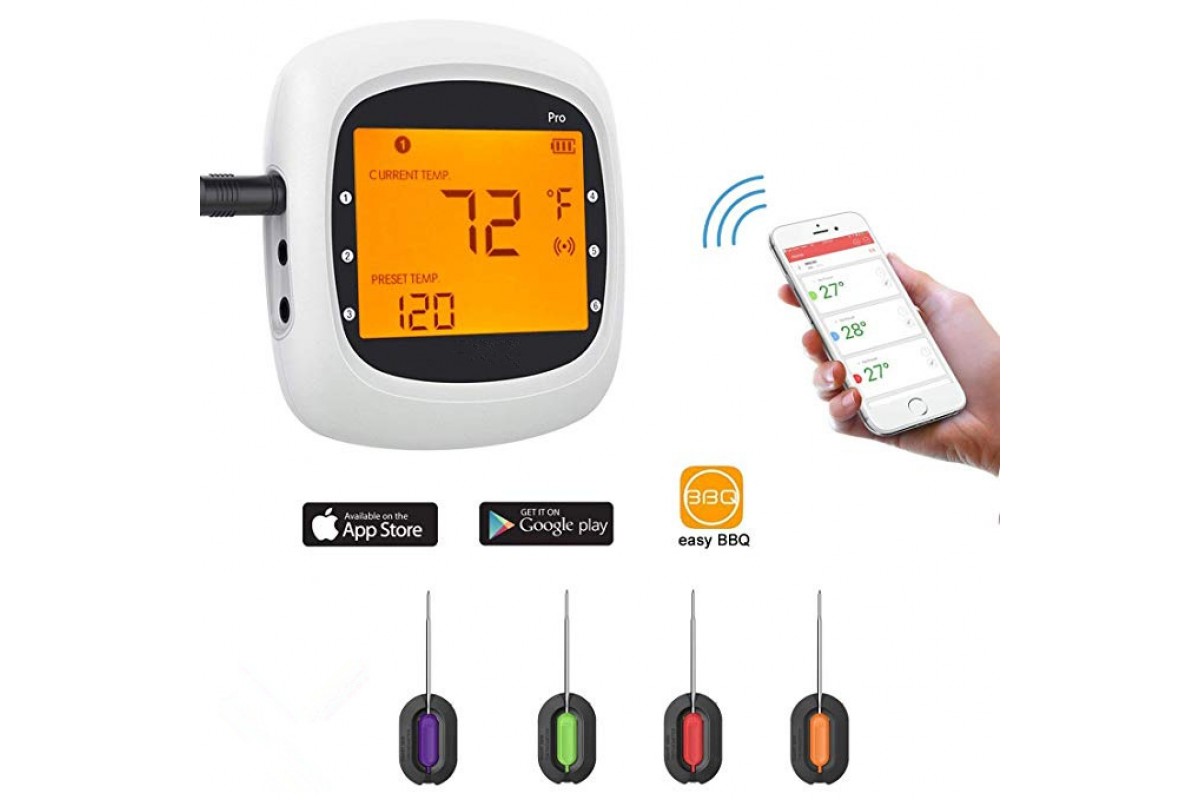 Выносной Bluetooth термометр EasyBBQ Pro3 