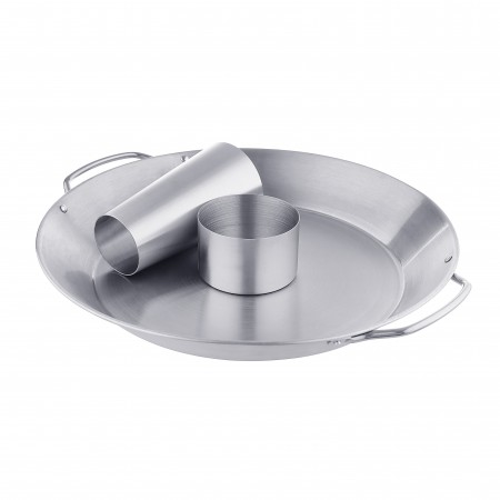 Стойка для курицы с поддоном нерж. GRILLI 777773