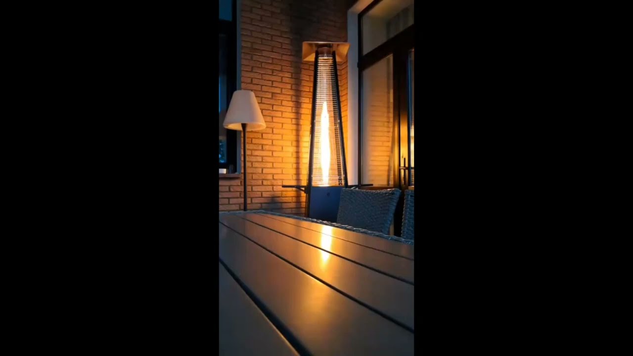 Газовый обогреватель Pyramid Black Rattan GRILLI 777418